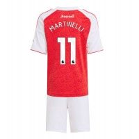 Arsenal Gabriel Martinelli #11 Domáci Detský futbalový dres 2025-26 Krátky Rukáv (+ trenírky)